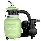 Miganeo Sandfilteranlage Speed Clean Dynamic 7000 - Grün | Pumpenleistung 6.300 l/h | Filterleistung 4.500 l/h | Filteranlage für Pools bis 25.000 Liter | Stromsparende 250 Watt