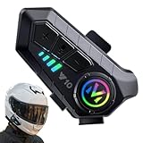 Generisch Motorcycle Wireless Headset, Helmet Cordless Speakers, Waterproof Audio System, Noise Cancelling Voice-Device, Ideal for Riding Communication, Travel, Camping, Touring, Outdoor Adventure
