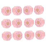 Anneome 12 Stück Teiliges Donut Förmige Pappboxen für Hochzeiten Süßigkeiten und Keksverpackung mit Sichtfenster für Partys und