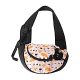 Hundetragetasche, Hundetragetasche, verstellbarer Gurt, leicht, tragbar, atmungsaktiv, verstellbar, atmungsaktiv, Netz-Hundeschlinge, belüfteter Outing-Rucksack für Wandern, Reisen, Outdoor