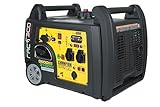 Champion Power Equipment mobiles Stromaggregat Benzin + Gas (3100 Watt, tragbarer Inverter, Generator, extrem leise, mit integriertem Griff und Radsatz, ideal für Outdoor + Camping) 73001i-DF-EU, Gelb