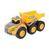Dickie Toys - Volvo Muldenkipper – 23 cm großes Baufahrzeug mit Kippfunktion, Sound, Licht, Freilauf, Baustellenfahrzeuge für Kinder ab 3 Jahre