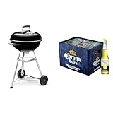 Weber Compact Kettle Holzkohlegrill (47cm) und Corona Extra Premium Lager Flaschenbier (20 x 0.355 l)