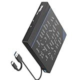 Plugs and Play Externes Disc-Laufwerk, USB-Typ-C-Schnittstellen, USB-Hubs für Disc-VCD-Brennen und Dateiübertragung, USB Typ C Externes DVD-Laufwerk
