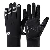 MLqkpwy Rutschfeste Handschuhe zum Klettern, Laufhandschuhe winddicht | rutschfeste Touchscreen-Handschuhe | winddichte Handschuhe | Multifunktionale Skihandschuhe für kaltes Wetter