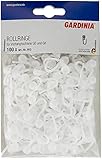 Gardinia Rollringe für Vorhangschienen GE und P2Ü, 100 Stück, UV-beständig, Kunststoff, Weiß