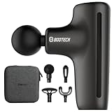 Muskelmassagepistole, Mini-Massagepistole mit 4 Köpfen und 5 Geschwindigkeiten, Schmerzlinderung, Entspannung, Muskelerholung, tragbar, leise, bis zu 4 Stunden Verwendung, ideal als Geschenk