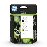 HP 302 Multipack Original Druckerpatronen (für HP DeskJet 1110/2130/3630, HP ENVY 4520,451X, HP OfficeJet 3830/3831/4650,52XX) Schwarz + Tricolor