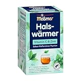 Meßmer Halswärmer | Vitamin C & Zink | 16 Teebeutel | Glutenfrei | Laktosefrei | Vegan