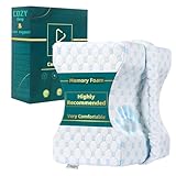 Kniekissen für Seitenschläfer - Von einem Arzt entwickeltes Orthopädisches Memory-Schaum Beinkissen zur Linderung von Ischias, unterem Rücken, Hüfte, Gelenkschmerzen, Inklusive passendem Beinstützgurt