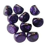 ZYIHNIRB 10er Set Dreiseitige Spielwürfel Aus Acryl für Partys, KTVs, Und Tischspiele, Lila