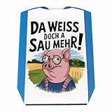 Cartoon Sau mit Brille Parkscheibe A Sau weiß mehr Lustige Parksau-Parkscheibe für Humor und Funktion