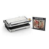 Tefal OptiGrill 2in1 XL Kontaktgrill, Aufklappbar, Tischgrill, 12 Programme, Garstufenanzeige, Abnehmbare XL-Platten, Elektrogrill, GC782D10