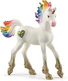 schleich 70727 Regenbogeneinhorn, Fohlen, für Kinder ab 5-12 Jahren, BAYALA - Spielfigur