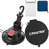 PHATRIP 2er Set Groß Saugnapf Haken Camping Saughaken bis 25 KG Extra Stark Saugnäpfe für Camping Wohnmobil Haushalt Zelt Auto Sonnensegel Vordach Autospanner