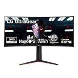 LG UltraGear Gaming Monitor 34GN850P 86,7 cm - 34 Zoll, Curved IPS, 144 Hz, 1ms GtG, G-Sync, Free-Sync, HDR, HDMI, Display Port, USB, Kopfhörerausgang, Schwarz