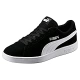PUMA Unisex Puma Smash V2 Sneaker, Puma Black Puma White Puma Silver, 44.5 EU