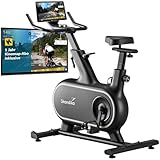 Skandika Heimtrainer Fahrrad Cykling P12-H Bundle mit Kinomap App Jahresabo | 32 Stufen, Magnetbremssystem, 12 kg Schwungmasse, Hometrainer Fahrrad für Zuhause | Indoor Bike, Fitnessfahrrad, Trimmrad