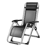 Dyqyym Klappbarer Liegestuhl mit Abnehmbarer Rückenlehne – Mehrfach Verstellbarer Liegestuhl für Garten, Balkon und Büro – Tragbar und stabil