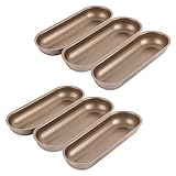 DAJAVE 6 Stück Baguette Backform 19x7x2.5 cm Baguette-Backblech Antihaft Kleine für Hotdog Baguette, Mini Kastenform Brot Kuchen Brotform Heimküchen Bäckerei