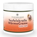 CristinenMoor Teufelskralle WärmeCreme extra stark mit Arnika 500 ml I Wärmesalbe für Nacken und Lendenbereich I bei Verspannungen der Muskulatur und Rücken