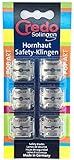 CREDO Klingen Hornhaut-Safetyhobel, 6 Stück im Blister,6 Stück (1er Pack)