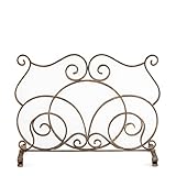 Kaminschirm Wohnzimmer Schmiedeeisen Kaminschirm Europäischer Kaminschirm Dekorative Kaminplatte Haushalt Echtes Feuer Feuertrennwand Leitplanke Kaminschirm mit Türen