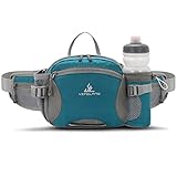 Bauchtasche Gürteltasche mit Flaschenhalter Hüfttasche Sport Wasserdicht Bumbag Waist Fanny Pack für Outdoor Reise Wandern Hundetraining Herren und Damen