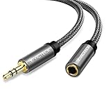 VICTECK Kopfhörer-Verlängerungskabel, Hi-Fi-Sound, 3,5-mm-Verlängerungskabel, TRS-vergoldeter Klinkenstecker, 3,5-mm-Audiokabel, Stecker auf Buchse, AUX-Kabelverlängerung, kompatibel mit iPhone, iPad,