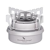 iBasingo Titan Alkoholkocher Spirit Herd mit Halterung Camping Spirituskocher Tragbarer Brenner Outdoor Mini Heizung Flüssigalkohol Herd Picknick Ofen Backpacking Wandern Stove mit Sack Ti2001C