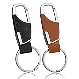 YUXMU 2 Stück Autoschlüssel Anhänger, Schlüsselanhänger Karabiner Schlüsselkette Karabinerhaken Schnellverschluss Keychain Auto mit Schlüsselring Schlüssel Organizer Männer Keychain für Herren Lehrer
