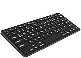 aMZCaSE QWERTZ Kabellose Bluetooth Tastatur für iPad,kompatible mit iPad 10.2/9.7,Pro 11/Pro 12.9,Air/Mini/iPhone,für Windows,iOS,Android (Schwarz)