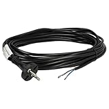 vhbw Universal-Stromkabel für Diverse Staubsauger z.B. kompatibel mit Kärcher, Siemens, Miele - 15 m Kabel 1000 W