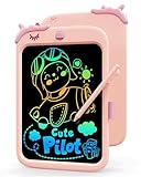 KOKODI 10 Zoll Schreibtafel Zaubertafel Maltafel, Lcd Schreibtafel Kinder, Maltafel Kinder ab 6 Jahre, Schreibtablett Weihnachten Kleine Geschenke für Kinder, Rosa