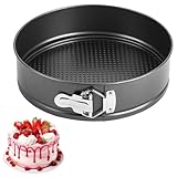 IVEOPPE Springform 26cm Rund Backform - Kuchenform mit Antihaftbeschichtung, Backformen, Tortenform, Kuchenformen für Kuchen Backen