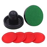 MLWSKERTY Air Hockey Schieber Kunststoff Leicht Air Hockey Torhüter Eisschieber Pucks Tische Spielgriffe Ballschläger Torwart Set