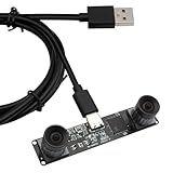 Svpro USB Kamera Mit Zwei Objektiven 1080P 60fps Hochgeschwindigkeits UVC Industriekamera Board Synchronisation PC, Lightburn Fernglas Lasergravur Kameraboard für 3D VR Biometrie