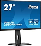 iiyama Prolite XUB2797HSU-B2 68,6cm 27' IPS LED-Monitor Full-HD 100Hz HDMI DP USB3.2 Höhenverstellung Pivot Adaptive Sync schwarz