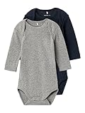 NAME IT Unisex NBNBODY 2P LS Dark Sapphire NOOS Body, 74