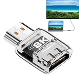 Adapter für Monitor – Bidirektionaler Konvertierungsanschluss 60 Hz 8 K | AV-Adapter männlich auf weiblich HDTV – für Video Audio Projektor Monitor Laptop Fernseher HDTV Büro