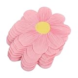 EXHUMKY 40 Blatt Daisy Decorative Servietten Gänseblümchen-Servietten Flowerpaper Servietten frühling servietten alles zum geburtstag servietten Party Servietten floral Papier Rosa