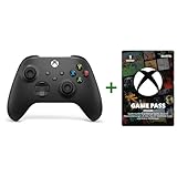Xbox Wireless Controller - Carbon Black + Game Pass Ultimate | 1 Monat Mitgliedschaft