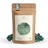 BIONUTRA® Bio Spirulina Chlorella Tabletten 1000 x 250 mg, rückstandskontrolliert, nach EU-ÖKO-Standard hergestellt, vegan, laktose- & glutenfrei, ohne Zusätze, Spirulina Chlorella Presslinge Bio