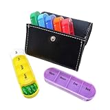 Pillen-Organizer für Wochen, großzügig, Space Piell Box | Verhindern Sie den Medizin-Organizer der Woche vor Staub und Feuchtigkeit | Teile für Medikamente