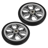 FUNNETOYU 2Stücke Einkaufswagenräder Ersatzteile Klappbare Transportrollen Für Einkaufswagen Robuste Kunststoffräder Für Ihren Rollenden Einkaufswagen