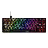 HyperX Alloy Origins 65 – Mechanische Gaming-Tastatur - Ultrakompakter 60% Formfaktor - HyperX Red Switch (Linear) - Double Shot PBT-Keycaps- RGB-LED Hintergrundbeleuchtung