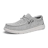 Bruno Marc Herren Mokassins Flache Slipper Slip on Loafer Weich Comfort Klassische Schuhe GRAU 46EU