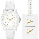 Armani Exchange Watch For Women, Quartz Movement and 40mm Case Size with Stainless steel, Leather or Silicone strap
