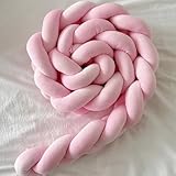 Aocase Kopfschutz Für Wickeltisch, Baby Kantenschutz, Deko Kuschelkissen Bettschutz in Vielen Farben Und Größen,G12,200cm