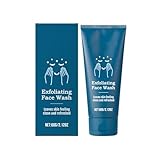 Reinigungsmilch Peeling-Waschlotion für Männer, sanfte Gesichtspflegeprodukte mit Vulkangestein, 65 ml, Set für Zuhause und unterwegs Abschminken Mizellen (Blue, One Size)